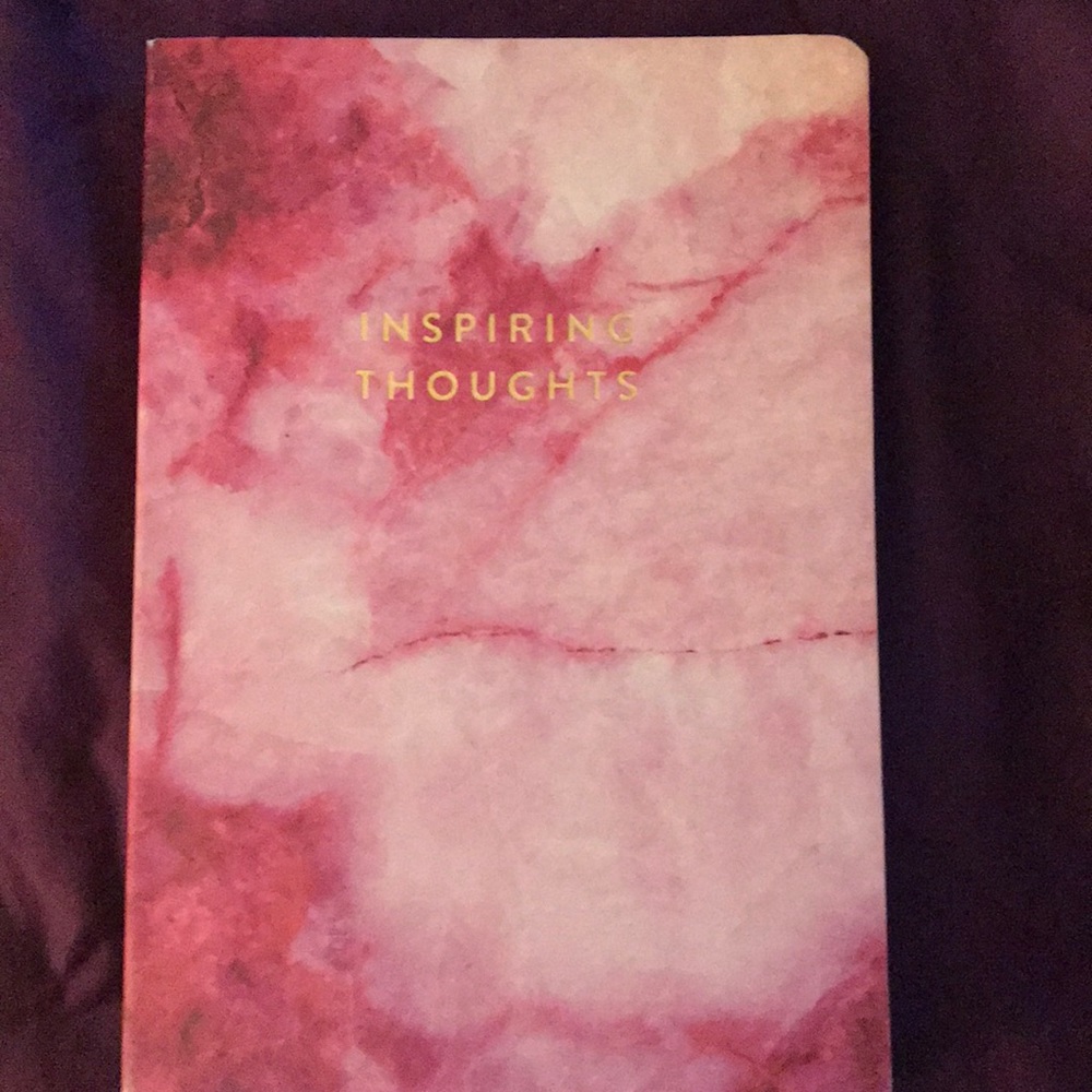 Inspring Thoughts Pink Marble Journal!